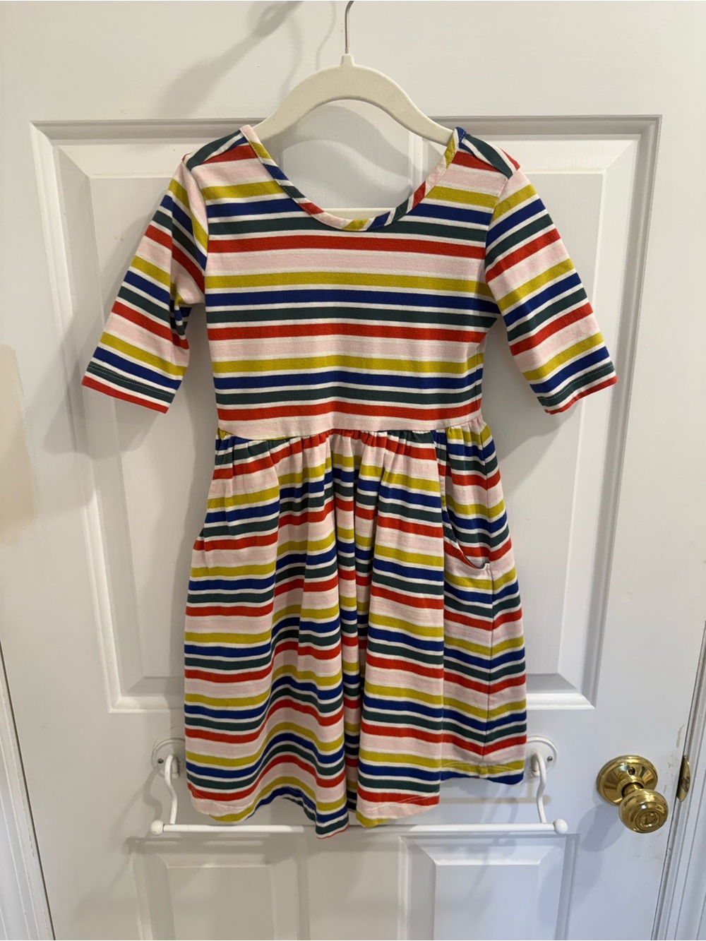 Hanna Andersson 6-7 Striped Dress